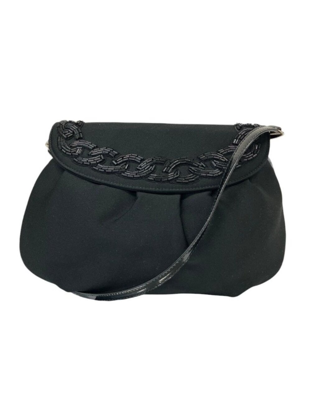 Gucci Vintage Bijou 2-Way Shoulder Bag Clutch Black